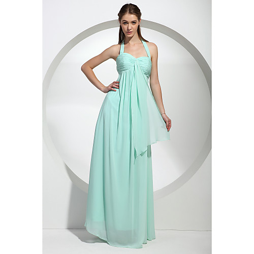 Sheath / Column Wedding Party Dress Halter Neck Sweetheart Neckline Sleeveless Floor Length Chiffon with Criss Cross 2021
Sheath / Column Wedding Party Dress Halter Neck Sweetheart Neckline Sleeveless Floor Length Chiffon with Criss Cross 2021