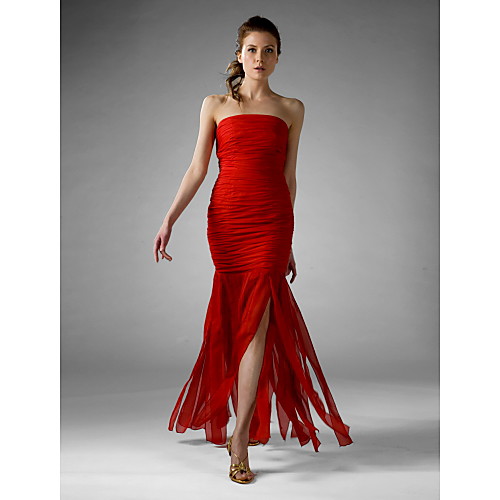 Mermaid / Trumpet Formal Evening Military Ball Dress Strapless Sleeveless Floor Length Chiffon Stretch Satin with Ruched 2021
Mermaid / Trumpet Formal Evening Military Ball Dress Strapless Sleeveless Floor Length Chiffon Stretch Satin with Ruched 2021