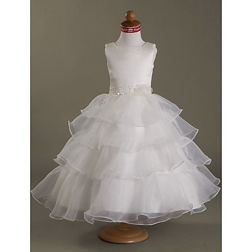 Princess / Ball Gown / A-Line Tea Length Wedding / First Communion Flower Girl Dresses - Organza / Satin Sleeveless Square Neck with Beading / Flower / Spring / Summer / Fall / Winter
Princess / Ball Gown / A-Line Tea Length Wedding / First Communion Flower Girl Dresses - Organza / Satin Sleeveless Square Neck with Beading / Flower / Spring / Summer / Fall / Winter