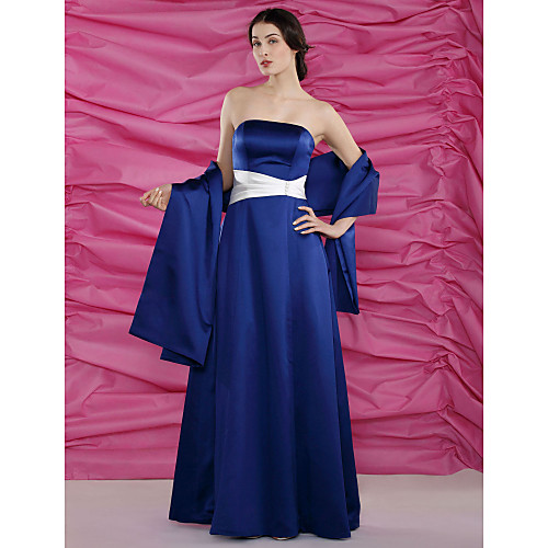 A-Line Mother of the Bride Dress Strapless Floor Length Satin Sleeveless with Sash / Ribbon Buttons 2021
A-Line Mother of the Bride Dress Strapless Floor Length Satin Sleeveless with Sash / Ribbon Buttons 2021