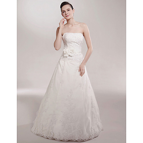 Princess A-Line Wedding Dresses Strapless Sweep / Brush Train Satin Sleeveless with 2021
Princess A-Line Wedding Dresses Strapless Sweep / Brush Train Satin Sleeveless with 2021