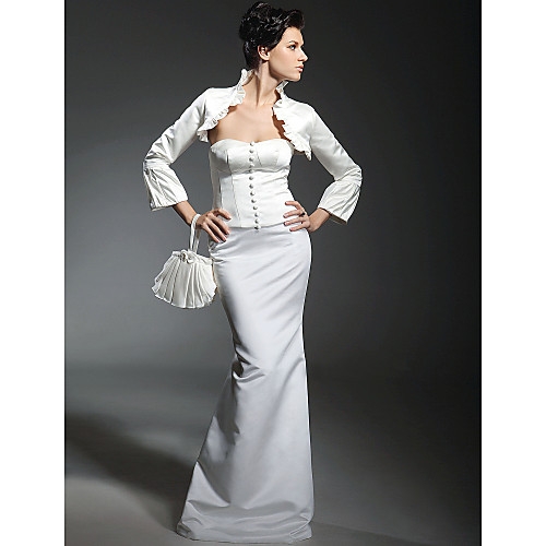 Mermaid / Trumpet Wedding Dresses Sweetheart Neckline Strapless Floor Length Satin Long Sleeve with 2021
Mermaid / Trumpet Wedding Dresses Sweetheart Neckline Strapless Floor Length Satin Long Sleeve with 2021