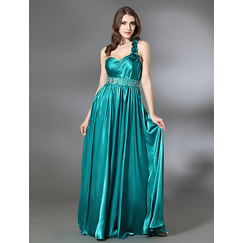 Sheath / Column Prom Formal Evening Military Ball Dress One Shoulder Sweetheart Neckline Sleeveless Floor Length Charmeuse with Pleats Beading Ruffles 2021
Sheath / Column Prom Formal Evening Military Ball Dress One Shoulder Sweetheart Neckline Sleeveless Floor Length Charmeuse with Pleats Beading Ruffles 2021