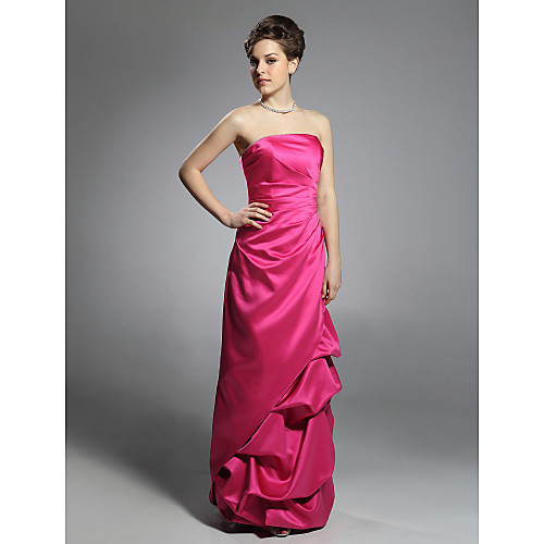 Sheath / Column Formal Evening Military Ball Dress Strapless Sleeveless Floor Length Satin with Pick Up Skirt Beading Side Draping 2021
Sheath / Column Formal Evening Military Ball Dress Strapless Sleeveless Floor Length Satin with Pick Up Skirt Beading Side Draping 2021