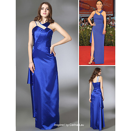 Sheath / Column Formal Evening Dress V Neck Sleeveless Floor Length Stretch Satin with Split Front 2021
Sheath / Column Formal Evening Dress V Neck Sleeveless Floor Length Stretch Satin with Split Front 2021