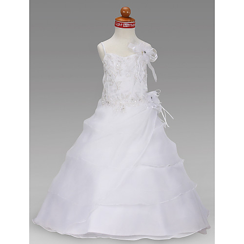 Princess / A-Line Floor Length Wedding Party Organza / Satin Sleeveless Spaghetti Strap with Appliques / Flower / Spring / Summer / Fall / Winter
Princess / A-Line Floor Length Wedding Party Organza / Satin Sleeveless Spaghetti Strap with Appliques / Flower / Spring / Summer / Fall / Winter