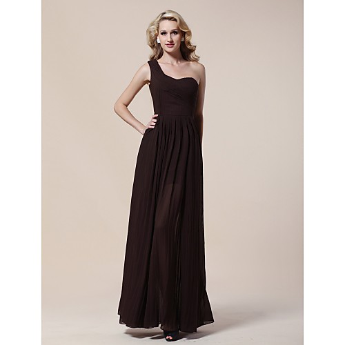 Sheath / Column Elegant Formal Evening Military Ball Dress One Shoulder Sleeveless Floor Length Chiffon with Pleats Side Draping 2021
Sheath / Column Elegant Formal Evening Military Ball Dress One Shoulder Sleeveless Floor Length Chiffon with Pleats Side Draping 2021