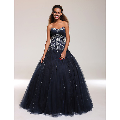 Ball Gown Open Back Quinceanera Prom Formal Evening Dress Sweetheart Neckline Strapless Sleeveless Floor Length Tulle with Beading Draping Appliques 2021
Ball Gown Open Back Quinceanera Prom Formal Evening Dress Sweetheart Neckline Strapless Sleeveless Floor Length Tulle with Beading Draping Appliques 2021