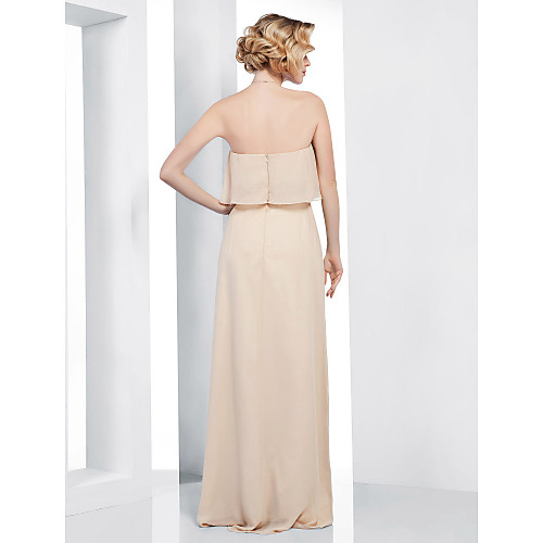 Sheath / Column Open Back Formal Evening Military Ball Dress Sweetheart Neckline Strapless Sleeveless Floor Length Chiffon with Ruched Beading Crystal Brooch 2021
Sheath / Column Open Back Formal Evening Military Ball Dress Sweetheart Neckline Strapless Sleeveless Floor Length Chiffon with Ruched Beading Crystal Brooch 2021