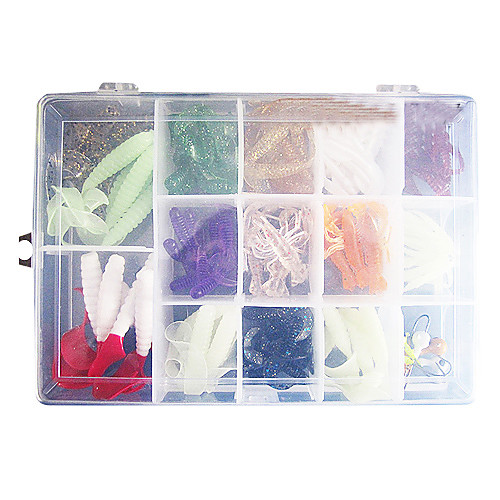 108 pcs Fishing Lures Soft Bait Lure Packs Bass Trout Pike Sea Fishing Freshwater Fishing Bass Fishing
108 pcs Fishing Lures Soft Bait Lure Packs Bass Trout Pike Sea Fishing Freshwater Fishing Bass Fishing