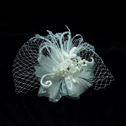 Crystal / Feather / Fabric Tiaras / Birdcage Veils with 1 Wedding / Special Occasion / Party / Evening Headpiece
Crystal / Feather / Fabric Tiaras / Birdcage Veils with 1 Wedding / Special Occasion / Party / Evening Headpiece