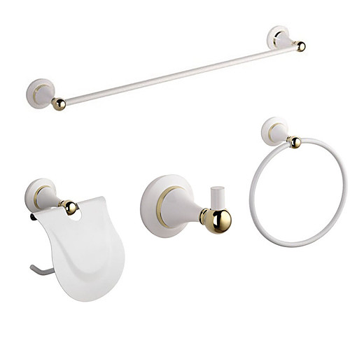 Brass Bathroom Accessories Hardware Sets Wall Mounted 4 Pieces (Towel bar/Towel Hook/Towel Ring/Toilet Paper Holder)
Brass Bathroom Accessories Hardware Sets Wall Mounted 4 Pieces (Towel bar/Towel Hook/Towel Ring/Toilet Paper Holder)