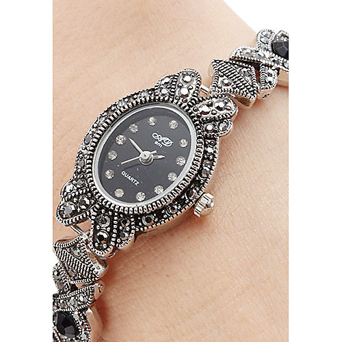 

Women's Bracelet Watch Japanese Quartz Black Casual Watch Analog Ladies Charm Fashion - Silver One Year Battery Life / SSUO SR626SW