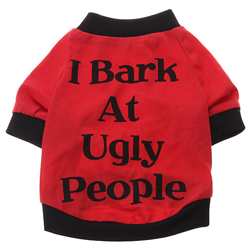 Dog Shirt / T-Shirt Puppy Clothes Letter & Number Dog Clothes Puppy Clothes Dog Outfits Breathable Black Red Costume for Girl and Boy Dog Cotton XS S M L XL XXL
Dog Shirt / T-Shirt Puppy Clothes Letter & Number Dog Clothes Puppy Clothes Dog Outfits Breathable Black Red Costume for Girl and Boy Dog Cotton XS S M L XL XXL
