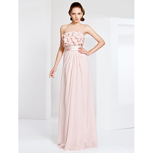 Sheath / Column Elegant Prom Formal Evening Military Ball Dress Strapless Sleeveless Floor Length Chiffon with Sash / Ribbon Ruffles Side Draping 2021
Sheath / Column Elegant Prom Formal Evening Military Ball Dress Strapless Sleeveless Floor Length Chiffon with Sash / Ribbon Ruffles Side Draping 2021