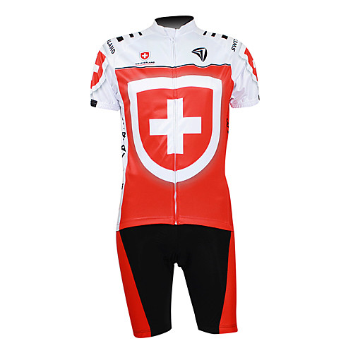 Malciklo Men's Short Sleeve Cycling Jersey with Shorts Polyester Red Switzerland Champion National Flag Bike Clothing Suit Mountain Bike MTB Road Bike Cycling Breathable Waterproof Zipper Sports
Malciklo Men's Short Sleeve Cycling Jersey with Shorts Polyester Red Switzerland Champion National Flag Bike Clothing Suit Mountain Bike MTB Road Bike Cycling Breathable Waterproof Zipper Sports