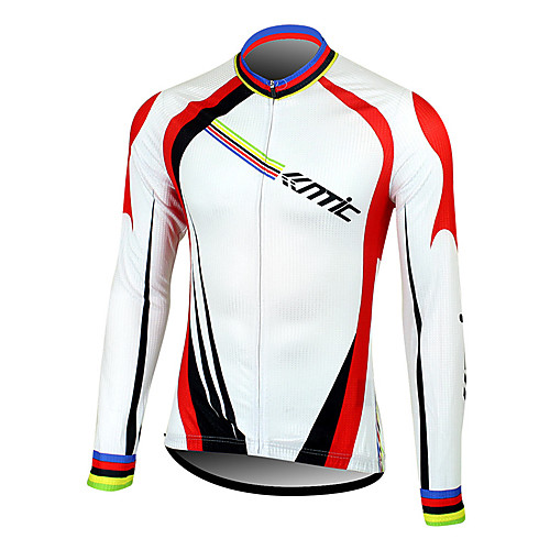 SANTIC Men's Long Sleeve Cycling Jersey Winter White Stripes Bike Jersey Top Mountain Bike MTB Road Bike Cycling Thermal / Warm Breathable Quick Dry Sports Clothing Apparel / High Elasticity
SANTIC Men's Long Sleeve Cycling Jersey Winter White Stripes Bike Jersey Top Mountain Bike MTB Road Bike Cycling Thermal / Warm Breathable Quick Dry Sports Clothing Apparel / High Elasticity