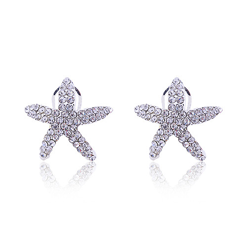 Women's Stud Earrings Star Starfish Ladies Druzy Silver Plated Earrings Jewelry Silver For Party Daily Casual
Women's Stud Earrings Star Starfish Ladies Druzy Silver Plated Earrings Jewelry Silver For Party Daily Casual