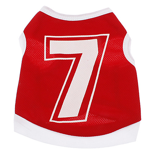 Dog Shirt / T-Shirt Letter & Number Dog Clothes Puppy Clothes Dog Outfits Red Costume for Girl and Boy Dog Terylene XS S M L
Dog Shirt / T-Shirt Letter & Number Dog Clothes Puppy Clothes Dog Outfits Red Costume for Girl and Boy Dog Terylene XS S M L