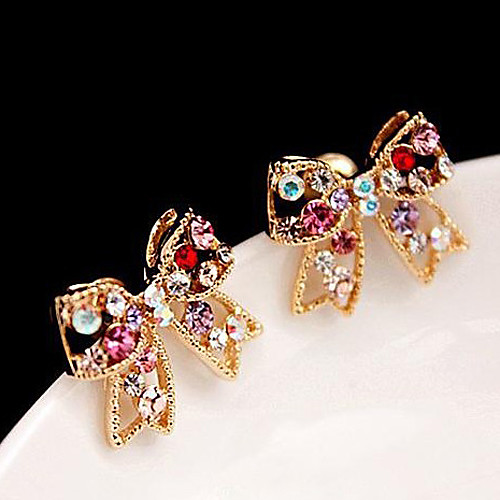 Women's Stud Earrings Love Bowknot Ladies Luxury Cute Rhinestone Earrings Jewelry Golden For Party Daily Casual
Women's Stud Earrings Love Bowknot Ladies Luxury Cute Rhinestone Earrings Jewelry Golden For Party Daily Casual