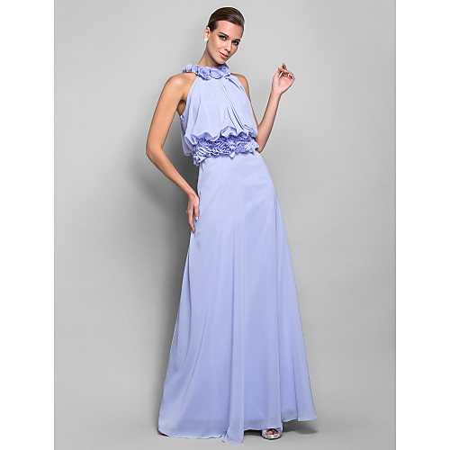 Sheath / Column Elegant Holiday Cocktail Party Prom Dress High Neck Sleeveless Floor Length Chiffon with Draping Flower 2021
Sheath / Column Elegant Holiday Cocktail Party Prom Dress High Neck Sleeveless Floor Length Chiffon with Draping Flower 2021