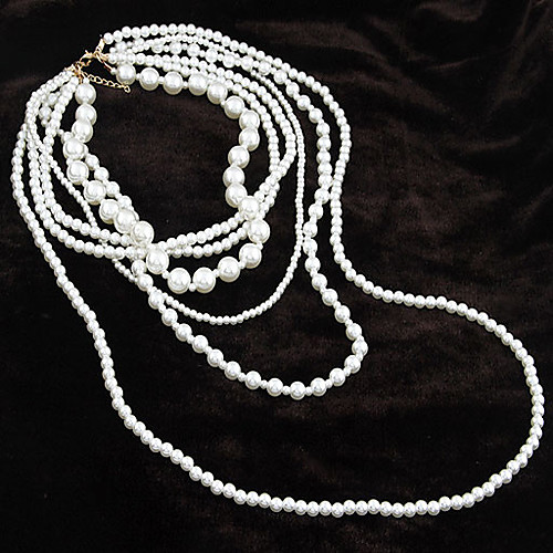 Women's Beaded Necklace Ladies Pearl Pearl White Necklace Jewelry For Party Daily
Women's Beaded Necklace Ladies Pearl Pearl White Necklace Jewelry For Party Daily