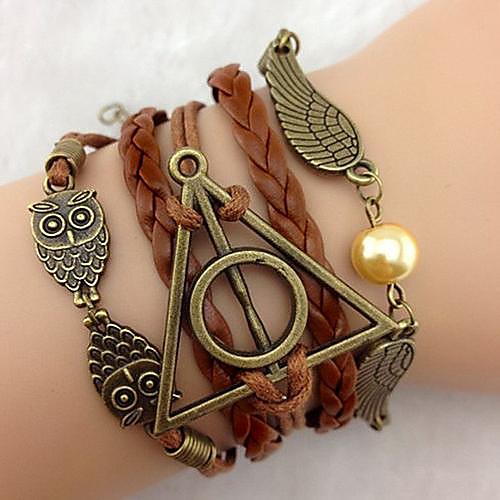 Women's Leather Bracelet Layered Stacking Stackable woven Owl Wings Infinity Ladies Personalized Casual Leather Braided / Cord Leather Bracelet Jewelry Brown For Party Gift Daily Casual
Women's Leather Bracelet Layered Stacking Stackable woven Owl Wings Infinity Ladies Personalized Casual Leather Braided / Cord Leather Bracelet Jewelry Brown For Party Gift Daily Casual