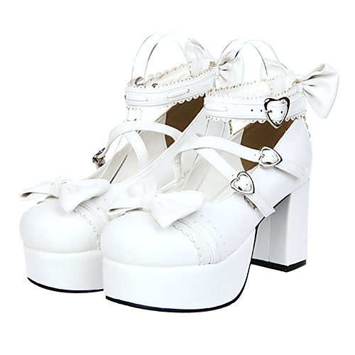Women's Lolita Shoes Sweet Lolita Platform Shoes Bowknot 8 cm PU Leather / Polyurethane Leather Halloween Costumes / Princess
Women's Lolita Shoes Sweet Lolita Platform Shoes Bowknot 8 cm PU Leather / Polyurethane Leather Halloween Costumes / Princess