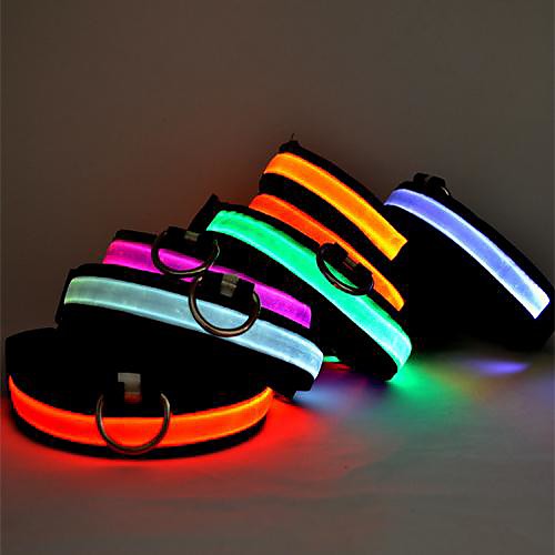 Cat Dog Collar LED Lights Adjustable / Retractable Solid Colored Nylon White Yellow Red Blue Pink
Cat Dog Collar LED Lights Adjustable / Retractable Solid Colored Nylon White Yellow Red Blue Pink