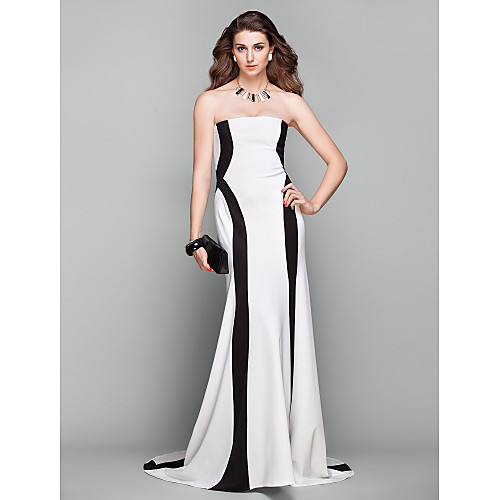 A-Line Elegant Formal Evening Dress Strapless Sleeveless Court Train Jersey with 2021
A-Line Elegant Formal Evening Dress Strapless Sleeveless Court Train Jersey with 2021