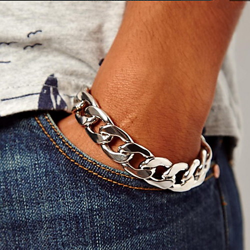 Chain Bracelet Unique Design Vintage Fashion Alloy Bracelet Jewelry Silver / Golden For Christmas Gifts Party Daily Casual
Chain Bracelet Unique Design Vintage Fashion Alloy Bracelet Jewelry Silver / Golden For Christmas Gifts Party Daily Casual