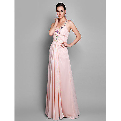 Sheath / Column Beautiful Back Prom Formal Evening Dress Spaghetti Strap Sleeveless Floor Length Chiffon with Ruched Beading Side Draping 2021
Sheath / Column Beautiful Back Prom Formal Evening Dress Spaghetti Strap Sleeveless Floor Length Chiffon with Ruched Beading Side Draping 2021