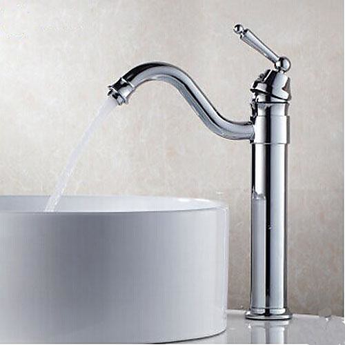Bathroom Sink Faucet - Standard Chrome Centerset One Hole / Single Handle One HoleBath Taps
Bathroom Sink Faucet - Standard Chrome Centerset One Hole / Single Handle One HoleBath Taps