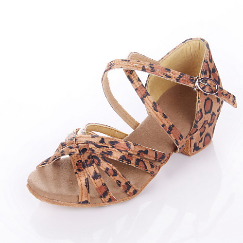Women's Latin Shoes Ballroom Shoes Sandal Low Heel Leopard Black Royal Blue Buckle Kid's / Suede
Women's Latin Shoes Ballroom Shoes Sandal Low Heel Leopard Black Royal Blue Buckle Kid's / Suede
