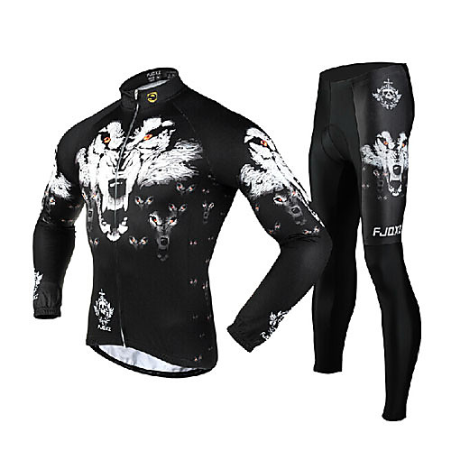 FJQXZ Men's Long Sleeve Cycling Jersey with Tights Winter Mesh Polyester White Wolf Bike Clothing Suit Thermal / Warm Windproof Breathable 3D Pad Quick Dry Sports Wolf Mountain Bike MTB Road Bike
FJQXZ Men's Long Sleeve Cycling Jersey with Tights Winter Mesh Polyester White Wolf Bike Clothing Suit Thermal / Warm Windproof Breathable 3D Pad Quick Dry Sports Wolf Mountain Bike MTB Road Bike
