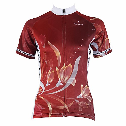ILPALADINO Women's Short Sleeve Cycling Jersey Red Floral Botanical Bike Jersey Top Breathable Quick Dry Ultraviolet Resistant Sports Clothing Apparel
ILPALADINO Women's Short Sleeve Cycling Jersey Red Floral Botanical Bike Jersey Top Breathable Quick Dry Ultraviolet Resistant Sports Clothing Apparel