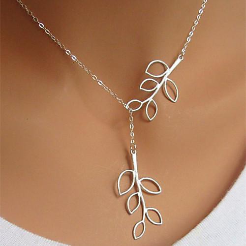 Women's Pendant Necklace Y Necklace Lariat Leaf Cheap Ladies Skinny Simple Style Fashion Silver Plated Alloy Silver Necklace Jewelry For Birthday Business Gift Daily Casual
Women's Pendant Necklace Y Necklace Lariat Leaf Cheap Ladies Skinny Simple Style Fashion Silver Plated Alloy Silver Necklace Jewelry For Birthday Business Gift Daily Casual