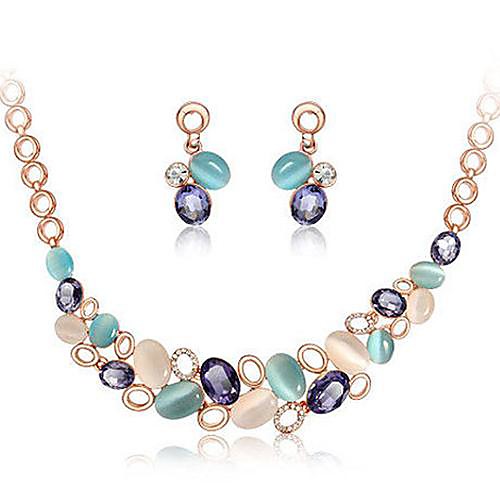 Jewelry Set Ladies European Earrings Jewelry Rainbow For Wedding Party Birthday Gift Daily Casual / Necklace
Jewelry Set Ladies European Earrings Jewelry Rainbow For Wedding Party Birthday Gift Daily Casual / Necklace