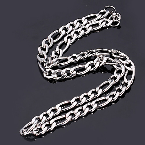 Men's Chain Necklace Figaro Chunky Ladies everyday Stainless Steel Titanium Steel Steel Golden Black Silver Golden Neclacke with Bracelet Silver Necklace with Bracelet Necklace Jewelry For Christmas
Men's Chain Necklace Figaro Chunky Ladies everyday Stainless Steel Titanium Steel Steel Golden Black Silver Golden Neclacke with Bracelet Silver Necklace with Bracelet Necklace Jewelry For Christmas