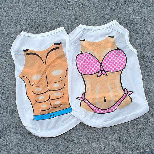 Cat Dog Shirt / T-Shirt Puppy Clothes Cartoon Cosplay Dog Clothes Puppy Clothes Dog Outfits White / Blue White / Pink Costume for Girl and Boy Dog Terylene XS S M L
Cat Dog Shirt / T-Shirt Puppy Clothes Cartoon Cosplay Dog Clothes Puppy Clothes Dog Outfits White / Blue White / Pink Costume for Girl and Boy Dog Terylene XS S M L