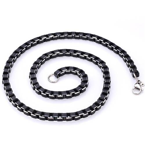 Men's Chain Necklace Stainless Steel Titanium Steel Black Necklace Jewelry For Christmas Gifts
Men's Chain Necklace Stainless Steel Titanium Steel Black Necklace Jewelry For Christmas Gifts