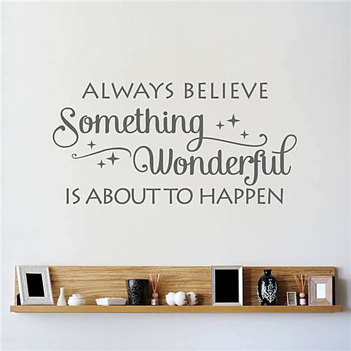 Florals Wall Stickers Words & Quotes Wall Stickers Decorative Wall Stickers, Vinyl Home Decoration Wall Decal Wall Decoration / Washable / Removable
Florals Wall Stickers Words & Quotes Wall Stickers Decorative Wall Stickers, Vinyl Home Decoration Wall Decal Wall Decoration / Washable / Removable