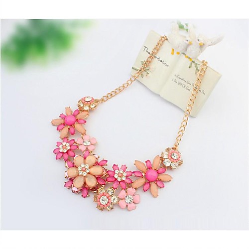 Women's Statement Necklace Flower Statement Ladies Floral Bohemian Resin Alloy Black Light Blue Fuchsia Necklace Jewelry For Wedding Party Special Occasion Birthday
Women's Statement Necklace Flower Statement Ladies Floral Bohemian Resin Alloy Black Light Blue Fuchsia Necklace Jewelry For Wedding Party Special Occasion Birthday