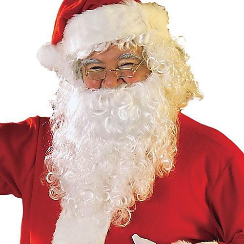 

Santa Suit Christmas Party Supplies Adults Men's Halloween Festival / Holiday WhiteRed Men's Women's Easy Carnival Costumes Solid Colored / Hair Wraps / Headwear / Mustaches & Beards / Hair Wraps