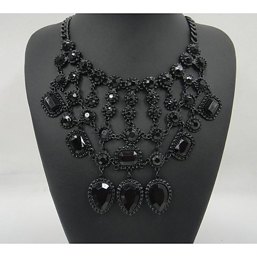 Women's Black Onyx Crystal Necklace faceter Drop Ladies Gothic Alloy Black Necklace Jewelry For Wedding Party Special Occasion Anniversary Birthday Engagement
Women's Black Onyx Crystal Necklace faceter Drop Ladies Gothic Alloy Black Necklace Jewelry For Wedding Party Special Occasion Anniversary Birthday Engagement