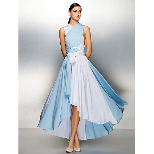 A-Line Color Block Prom Formal Evening Dress V Neck Sleeveless Asymmetrical Jersey with Criss Cross Pleats 2021
A-Line Color Block Prom Formal Evening Dress V Neck Sleeveless Asymmetrical Jersey with Criss Cross Pleats 2021