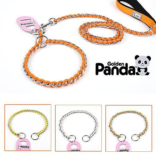 Dog Collar Leash Adjustable / Retractable Stainless Steel Yellow Orange Gold Silver
Dog Collar Leash Adjustable / Retractable Stainless Steel Yellow Orange Gold Silver