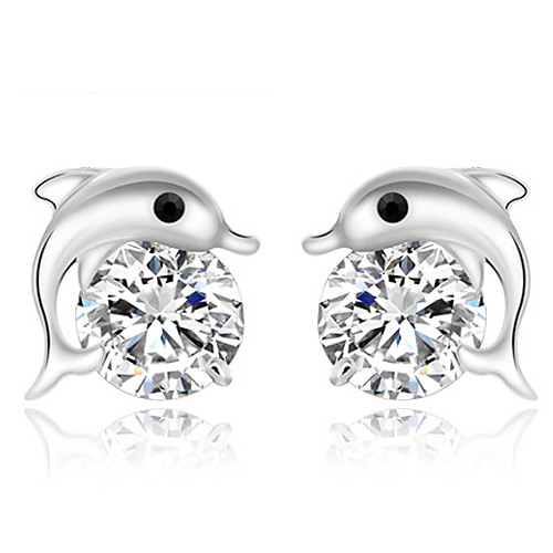 Women's Stud Earrings Cute Style Fashion Sterling Silver Dolphin Animal Jewelry Party Daily Casual
Women's Stud Earrings Cute Style Fashion Sterling Silver Dolphin Animal Jewelry Party Daily Casual