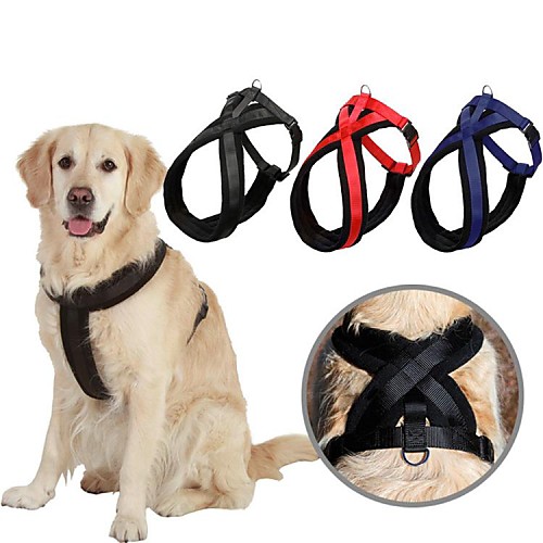 Dog Harness Adjustable / Retractable Soft Easy Walk Solid Colored Nylon Black Red Blue
Dog Harness Adjustable / Retractable Soft Easy Walk Solid Colored Nylon Black Red Blue