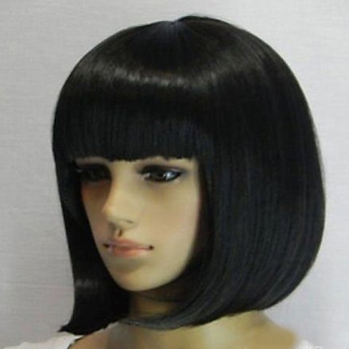 Synthetic Wig Straight Straight Bob Wig Short Black Synthetic Hair Women's Natural Hairline Black
Synthetic Wig Straight Straight Bob Wig Short Black Synthetic Hair Women's Natural Hairline Black